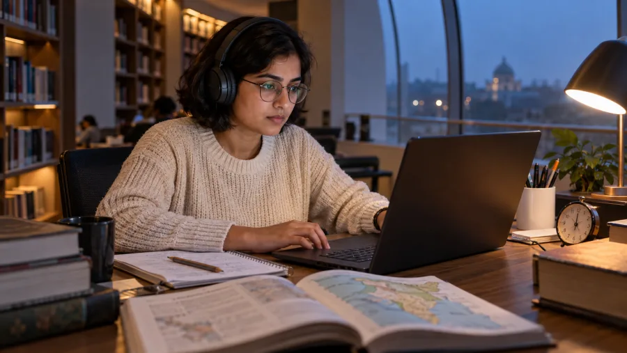 UPSC preparation in an Indian learning setting
